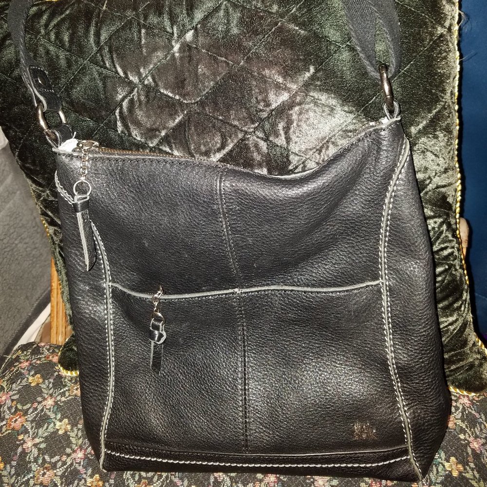 The Sak Black Leather Crossbody